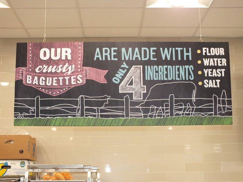 Signage throughout the store informs shoppers about products, ingredients and sourcing.