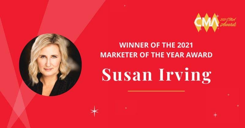 Susan Irving 2021 CMA Marketer of the Year Award Winner 1
