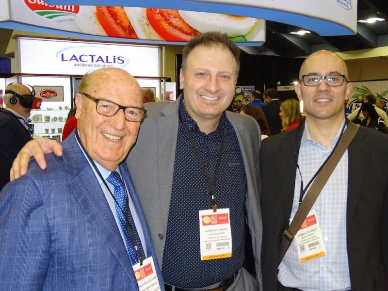 Arthur Pelliccione, Colombo Importing with David DiStefano and Miguel DaSilva Parmalat Canada