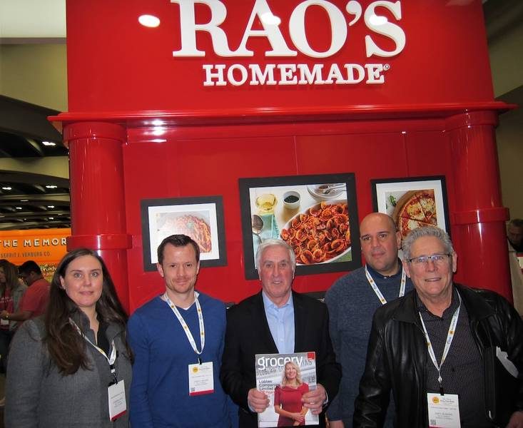 At the Raos booth: Vanessa Latek, Darryl Moore, Nick Walpole, Jurand Latek and Gary Hoskins