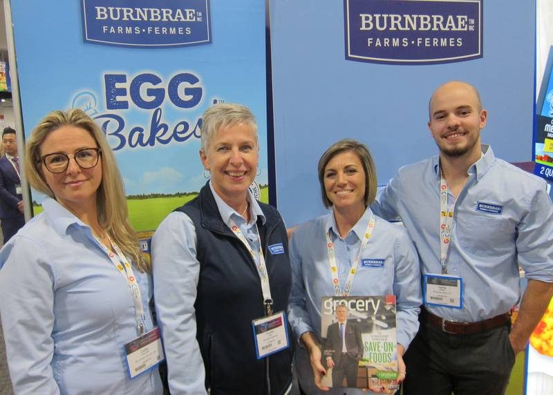 L to R: Cathy Dimovski, Annette Hak, Amy Dyer and Harris Whiting, Burnbrae Farms