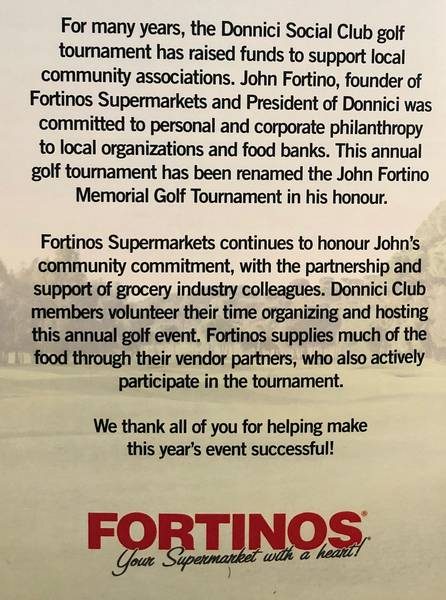 The tournament was renamed in honour of John Fortino, who passed away in 2011