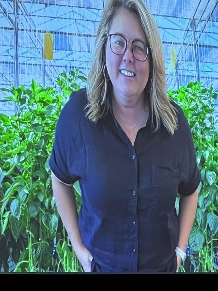 Jane Ryno of Nature Fresh Farms received the Cory Clack-Streef Produce Person of the Year award. She accepted the award virtually.