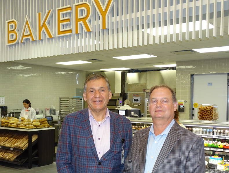 In the bakery with Longo's executives Michael Forgione and Pat Pessotto