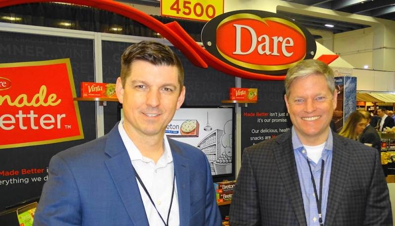 Todd Taylor left with Paul Sinden of Dare Foods