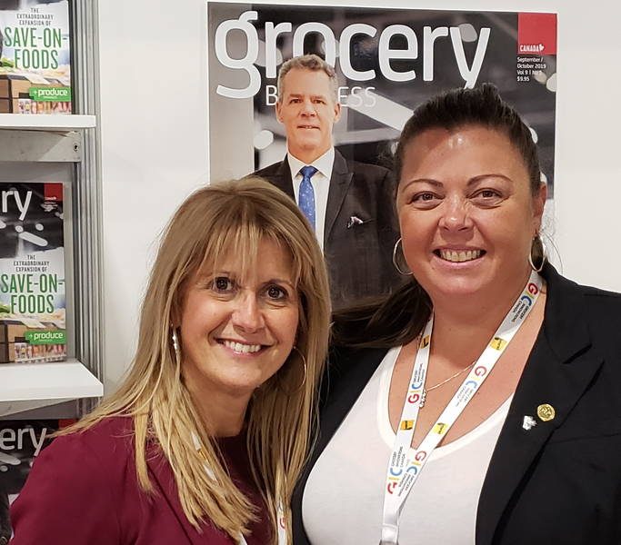 Vicki Bexis of Sun Valley Supermarket (left) and Christy McMullen of Summerhill Market